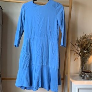 COS midi dress effortless minimalistic blue size2